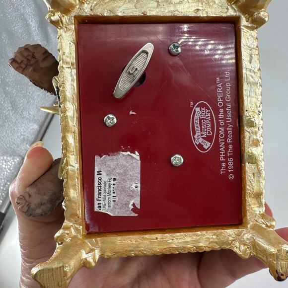 SF Music Box Phantom of Opera Animated Plays Masquerade Monkey Figurine Resin - Picture 6 of 6